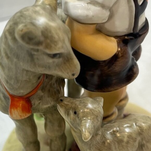 Vintage Goebel Hummel "Little Goat Herder" Boy w/Goats  Figurine #1689 - Picture 11 of 16
